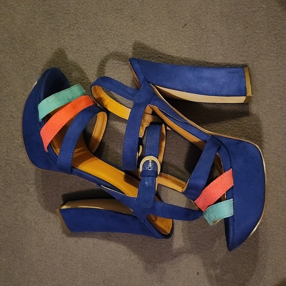 💙COLORFUL PLATFORM HEELS - Picture 6 of 8